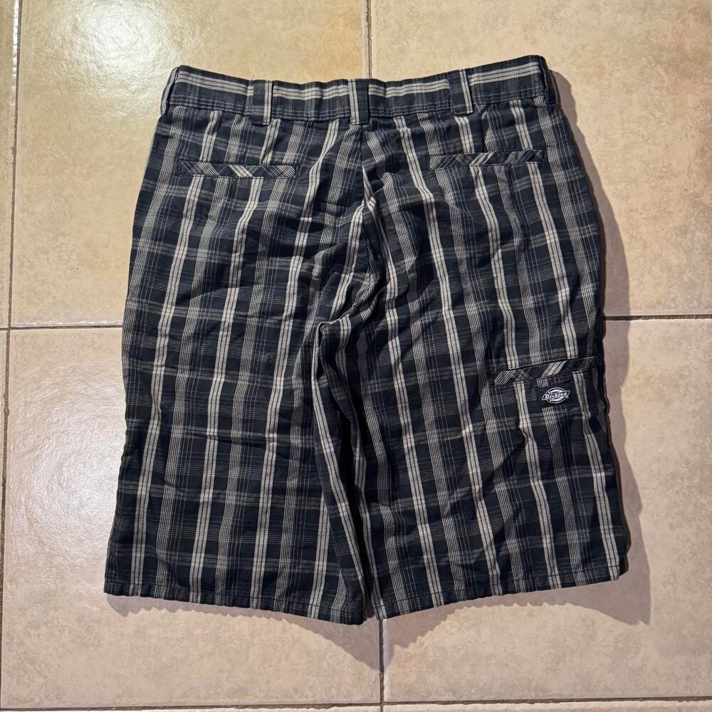 Vintage y2k dickies black and white plaid shorts Size 34 in Mens